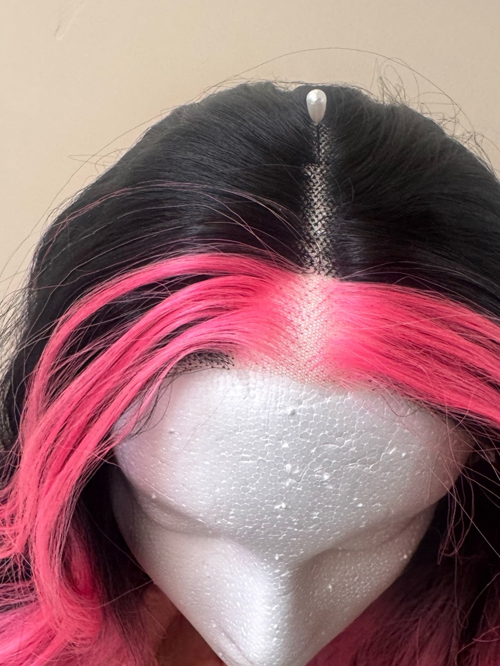 Pink Ombre Long Wavy Women’s Synthetic Wig - Picture 8 of 17